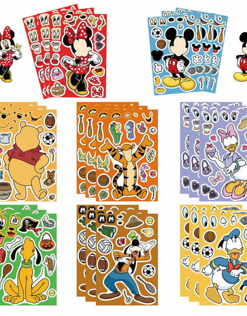 Load image into Gallery viewer, TaDadaPAO Cartoon Sticker Sheets 16 Count Red Anime Craft Party Supplies

