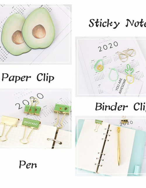 Load image into Gallery viewer, Paper Clips Binder Clips Assorted Sizes Metal Fold Back Clips Pink

