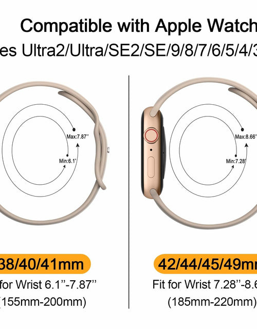 Load image into Gallery viewer, Vancle Apple Watch Band Silicone Sport Loop Milk Tea 38-49mm
