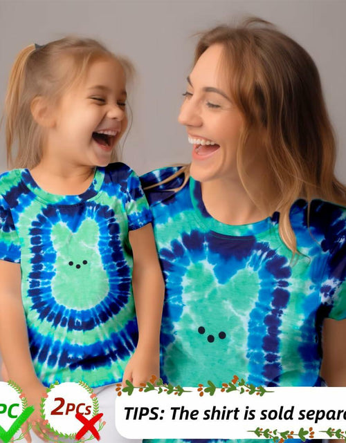Load image into Gallery viewer, Happy Easter Family Matching Tie Dye Bunny Graphic T-Shirt Size M
