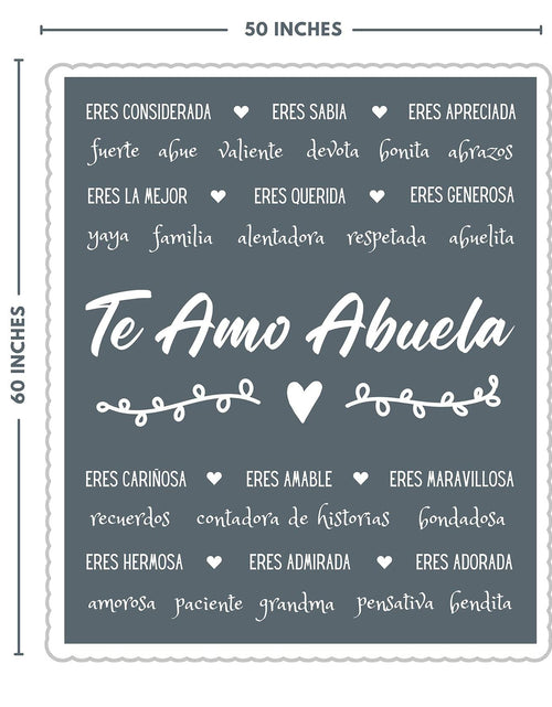 Load image into Gallery viewer, FILO ESTILO Abuela Blanket Sherpa Grey 60x50 Inches
