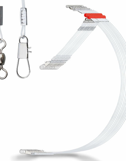 Load image into Gallery viewer, AIRKOUL 24PCS Nylon Fishing Leader Rigs with Swivels Snaps Beads
