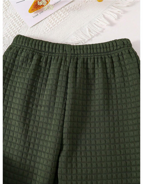 Load image into Gallery viewer, SOLY HUX Girl's Waffle Knit Hoodie Set 2PC Army Green Size 8Y
