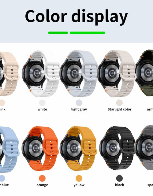 Load image into Gallery viewer, Sport Bands Compatible Samsung Galaxy Watch 7 6 5 40mm 44mm Soft Silicone
