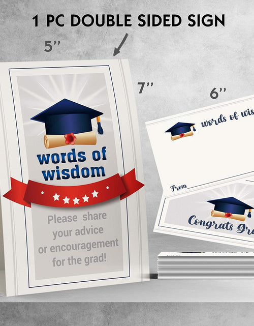 Load image into Gallery viewer, JYC11 2025 Graduation Sign &amp; Words of Wisdom Cards 26 pcs Multi-color
