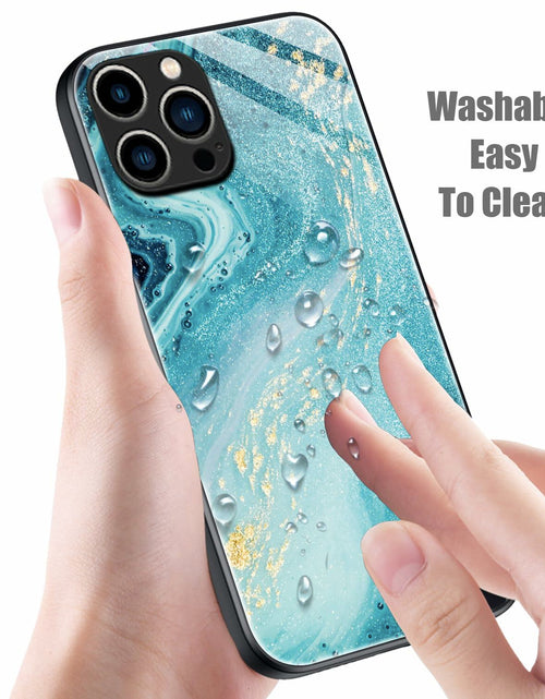 Load image into Gallery viewer, Tabavsit iPhone 15 Pro Max Case Blue Marble Shockproof Protective Cover
