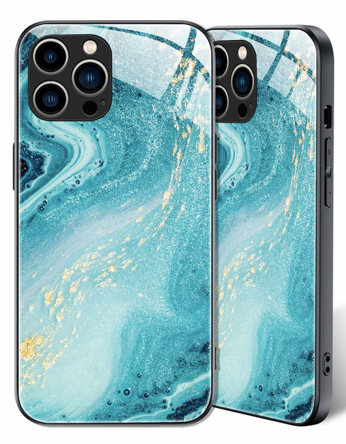 Load image into Gallery viewer, Tabavsit iPhone 15 Pro Max Case Blue Marble Shockproof Protective Cover

