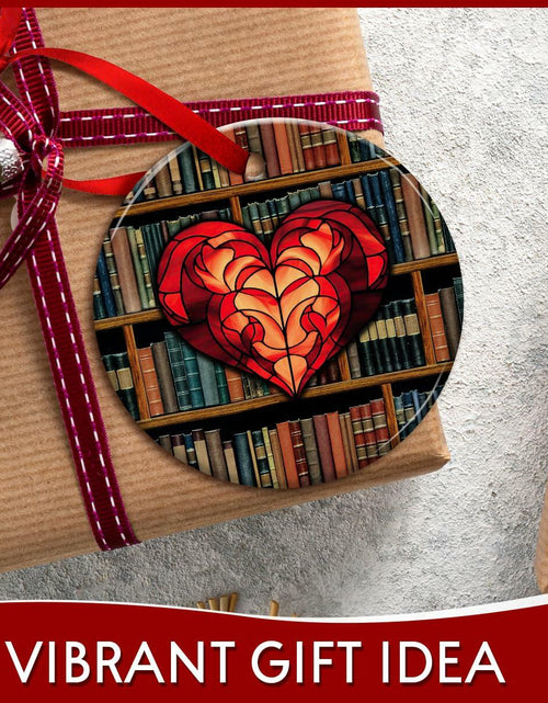 Load image into Gallery viewer, Kilyhome Ceramic Christmas Book Ornament Multi Color for Book Lovers
