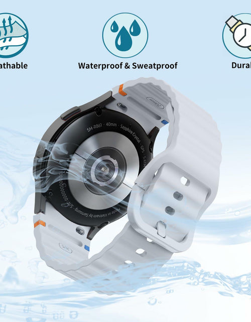 Load image into Gallery viewer, Sport Bands Compatible Samsung Galaxy Watch 7 6 5 40mm 44mm Soft Silicone
