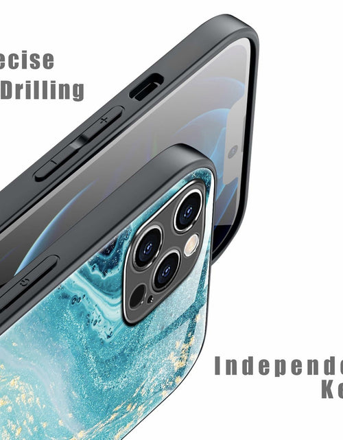 Load image into Gallery viewer, Tabavsit iPhone 15 Pro Max Case Blue Marble Shockproof Protective Cover
