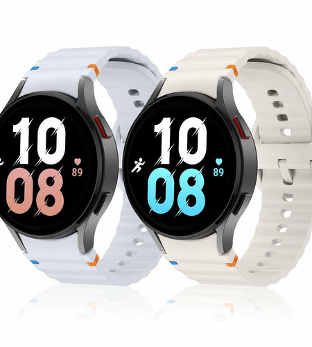 Sport Bands Compatible Samsung Galaxy Watch 7 6 5 40mm 44mm Soft Silicone