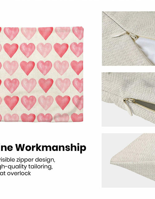 Load image into Gallery viewer, Yxuiyal Love Heart Pillow Covers 20x20 Set of 2 Valentine Linen Decor
