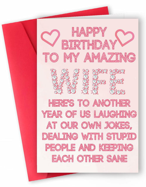 Load image into Gallery viewer, ICOOLYI Rude Birthday Card for Wife from Husband Humor Gift
