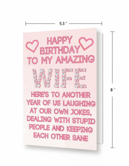 Load image into Gallery viewer, ICOOLYI Rude Birthday Card for Wife from Husband Humor Gift
