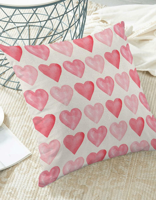 Load image into Gallery viewer, Yxuiyal Love Heart Pillow Covers 20x20 Set of 2 Valentine Linen Decor
