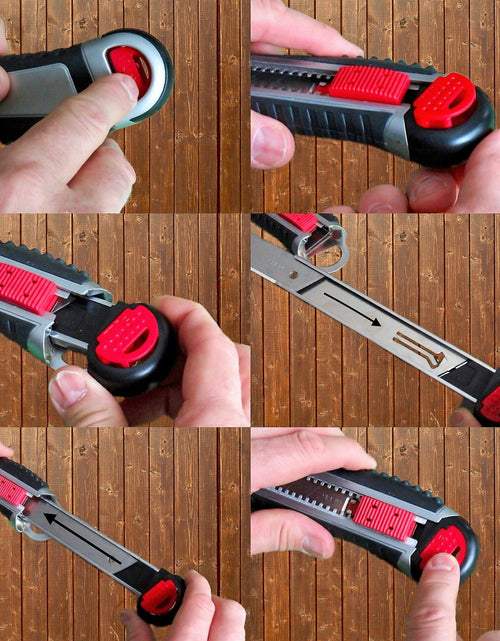 Load image into Gallery viewer, Smithline Utility Knife 18mm Retractable Razor Box Cutter SK2 Blades
