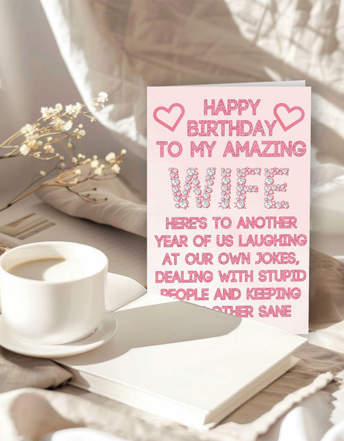 Load image into Gallery viewer, ICOOLYI Rude Birthday Card for Wife from Husband Humor Gift
