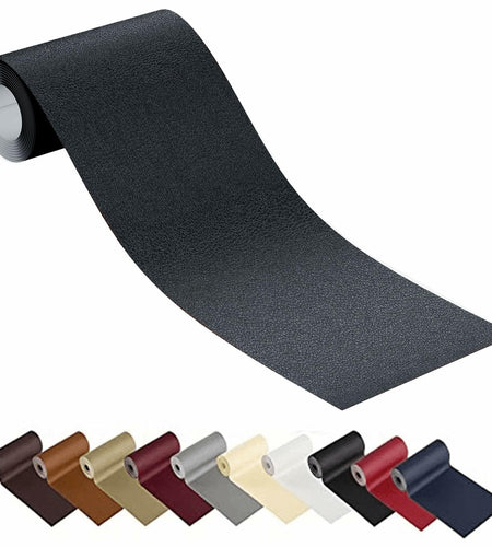 HUISUNO Leather Repair Patch for Furniture Couch Car Seats DeepGrey 20x30