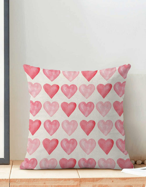 Load image into Gallery viewer, Yxuiyal Love Heart Pillow Covers 20x20 Set of 2 Valentine Linen Decor
