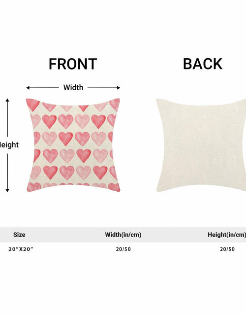 Load image into Gallery viewer, Yxuiyal Love Heart Pillow Covers 20x20 Set of 2 Valentine Linen Decor
