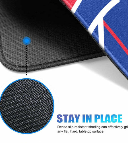 Aollpu Basic Mouse Pad Non-Slip Rubber Base Waterproof Stitched Edges