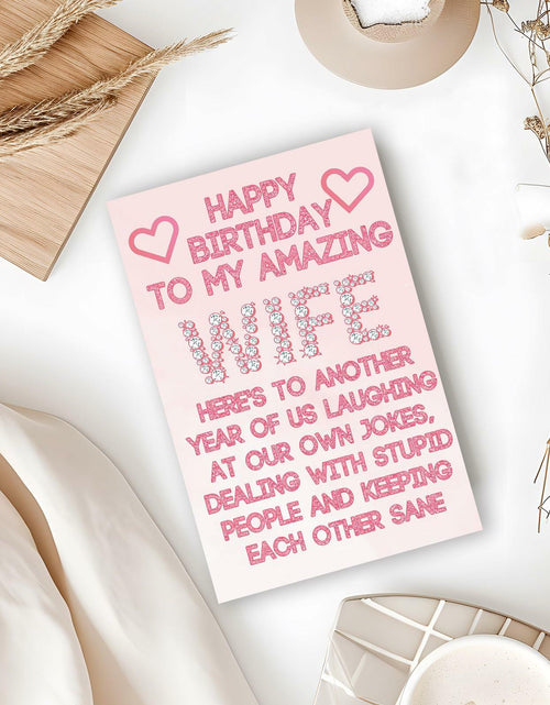 Load image into Gallery viewer, ICOOLYI Rude Birthday Card for Wife from Husband Humor Gift
