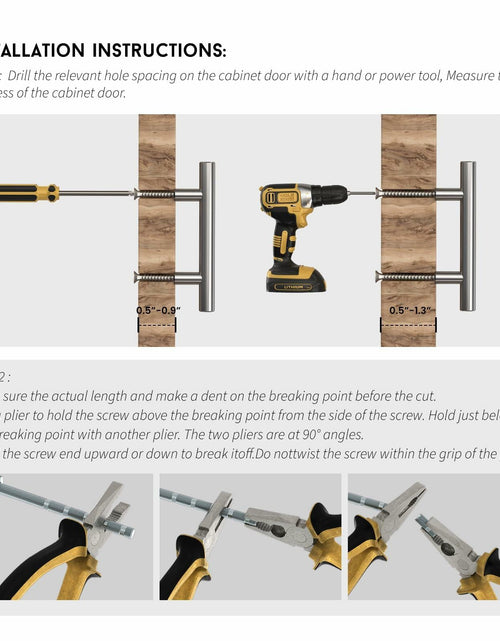 Load image into Gallery viewer, goldenwarm 40 Pack 6-1/4 Inch Gold Cabinet Handles Brushed Brass Drawer Pulls
