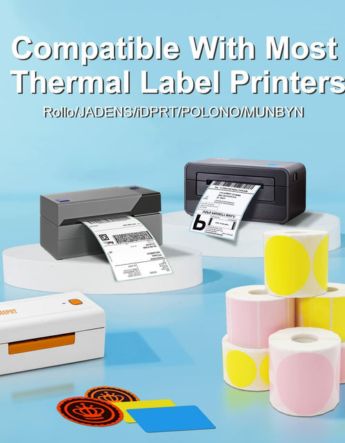 Load image into Gallery viewer, BEEPRT 2" Yellow Direct Thermal Round Labels Stickers 1000 Count
