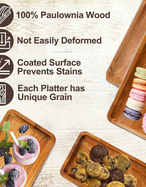 Load image into Gallery viewer, AZ-Homey Platane Wood 4-Tier Display Stand Rustic Brown
