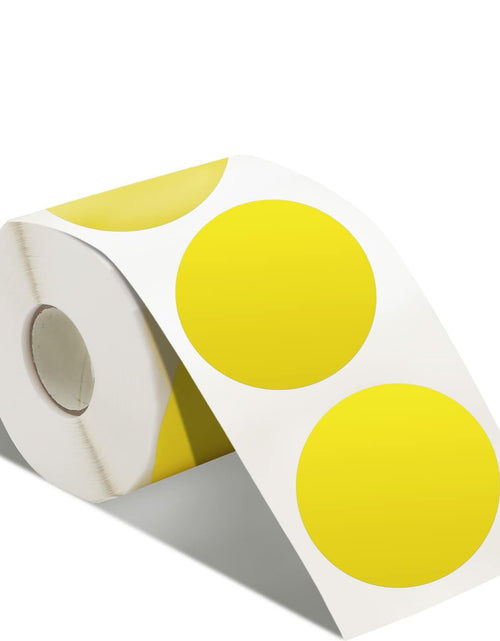 Load image into Gallery viewer, BEEPRT 2" Yellow Direct Thermal Round Labels Stickers 1000 Count

