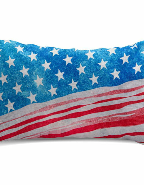Load image into Gallery viewer, CHANGE MOORE 4th of July Patriotic Throw Pillow Cover 20x12 USA 1pcs
