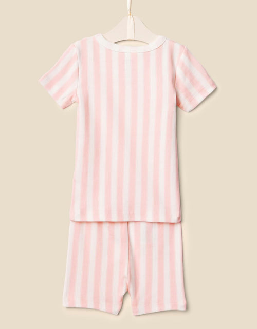 Load image into Gallery viewer, Amazon Essentials Sofia Grainge Unisex Toddler Pajama Set 4T Pink Stripe
