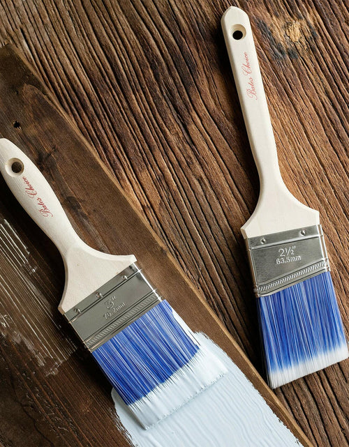 Load image into Gallery viewer, Bates Wood Handle Paint Brushes Set 3" &amp; 2.5" 2 Pack Professional Trim
