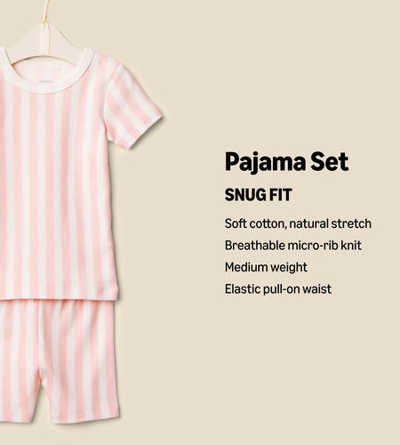 Amazon Essentials Sofia Grainge Unisex Toddler Pajama Set 4T Pink Stripe