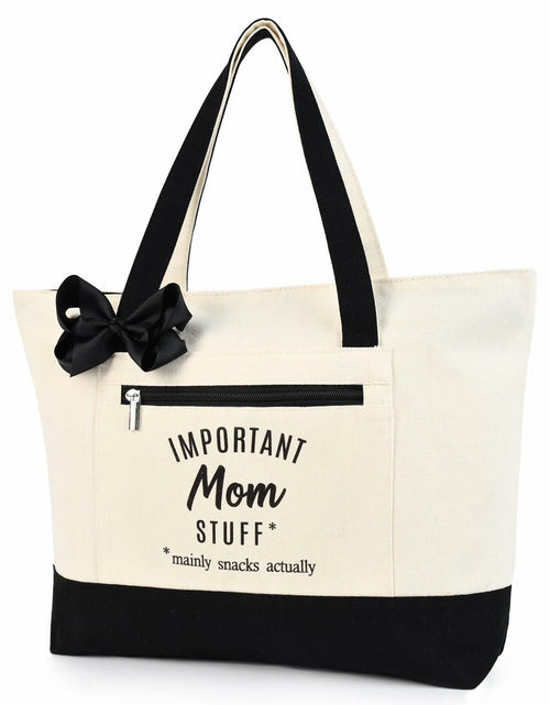 Load image into Gallery viewer, KUIRAN Canvas Tote Bag for Mom Hospital Shopping Beach Gifts from Family
