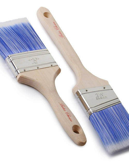 Load image into Gallery viewer, Bates Wood Handle Paint Brushes Set 3" &amp; 2.5" 2 Pack Professional Trim
