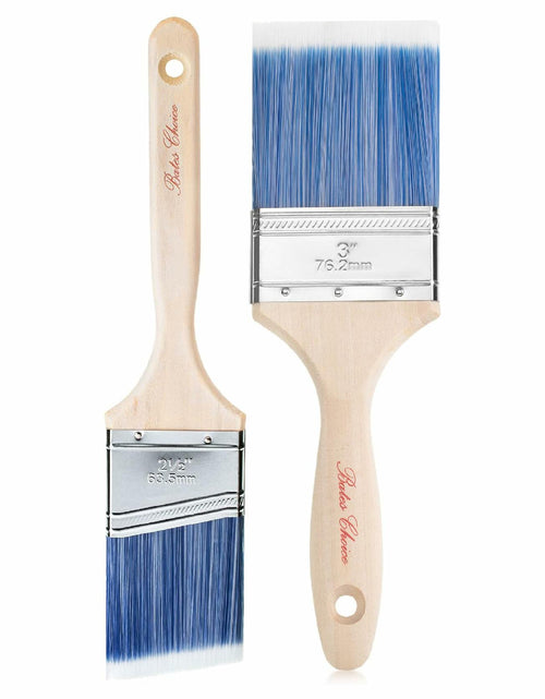Load image into Gallery viewer, Bates Wood Handle Paint Brushes Set 3" &amp; 2.5" 2 Pack Professional Trim
