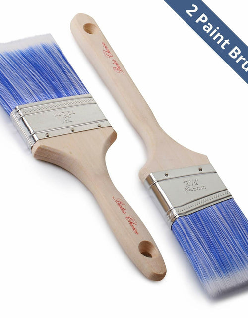 Load image into Gallery viewer, Bates Wood Handle Paint Brushes Set 3" &amp; 2.5" 2 Pack Professional Trim
