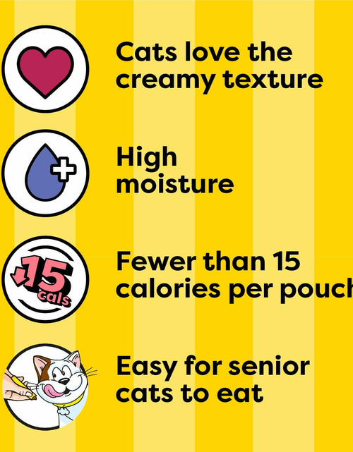 Load image into Gallery viewer, BestBy12/26 Temptations Creamy Puree Cat Treats Chicken &amp; Salmon 16 Pouches
