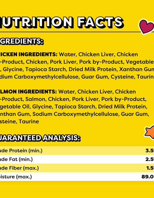 Load image into Gallery viewer, BestBy12/26 Temptations Creamy Puree Cat Treats Chicken &amp; Salmon 16 Pouches

