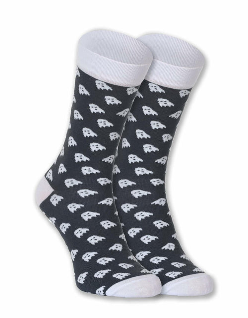 Load image into Gallery viewer, Euroscarves Casual Socks Ghost US 8-11 Regular Size
