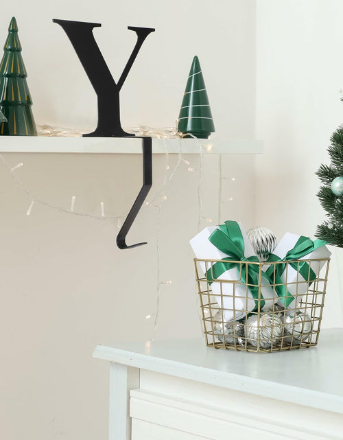 Load image into Gallery viewer, MorningRo Metal Christmas Stocking Holder Letter Y 6 Inch Mantel Decor
