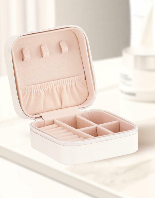 Load image into Gallery viewer, Sincerez Jewelry Box Small Portable Organizer for Rings Necklaces
