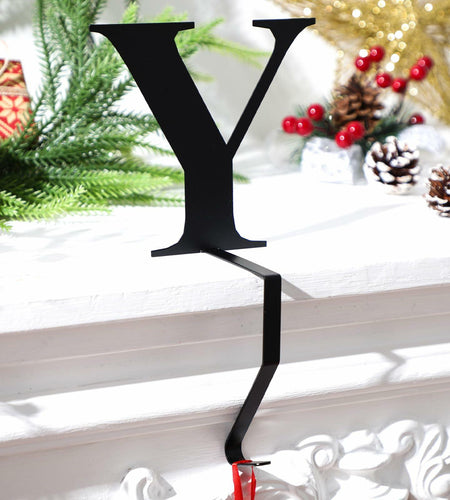 MorningRo Metal Christmas Stocking Holder Letter Y 6 Inch Mantel Decor