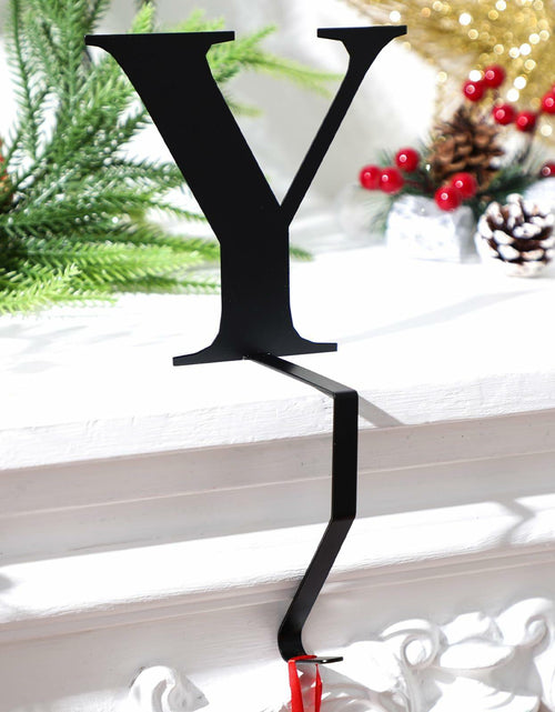 Load image into Gallery viewer, MorningRo Metal Christmas Stocking Holder Letter Y 6 Inch Mantel Decor
