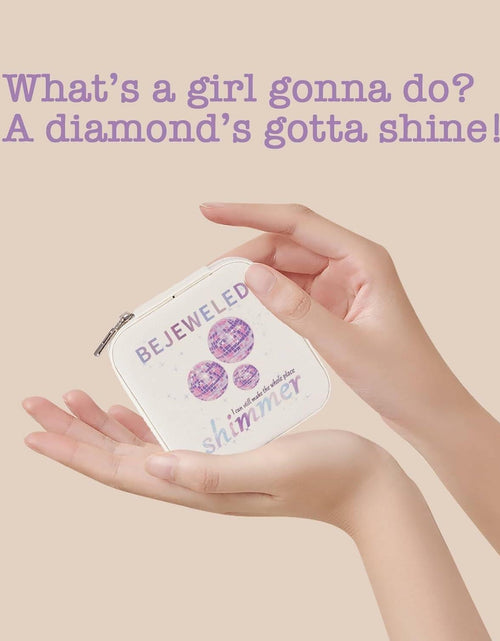 Load image into Gallery viewer, Sincerez Jewelry Box Small Portable Organizer for Rings Necklaces

