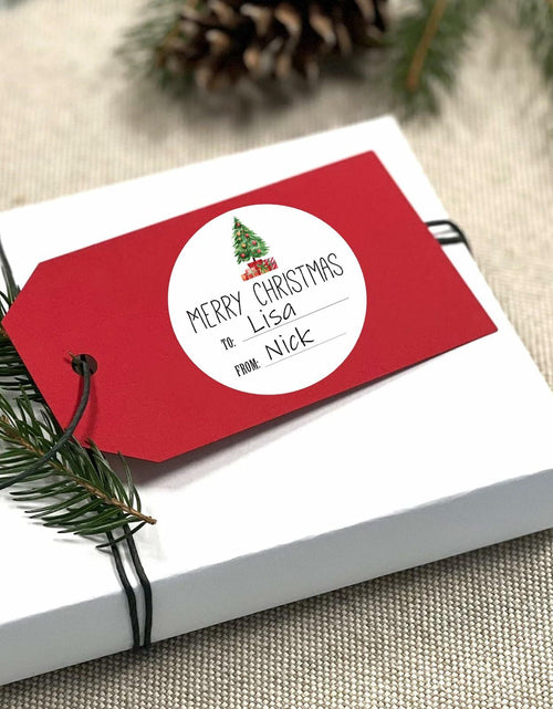 Load image into Gallery viewer, Joycraft 120Pcs Merry Christmas Stickers 2in 12 Styles Holiday Labels
