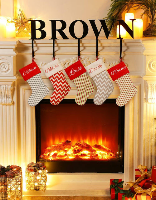 Load image into Gallery viewer, MorningRo Metal Christmas Stocking Holder Letter Y 6 Inch Mantel Decor
