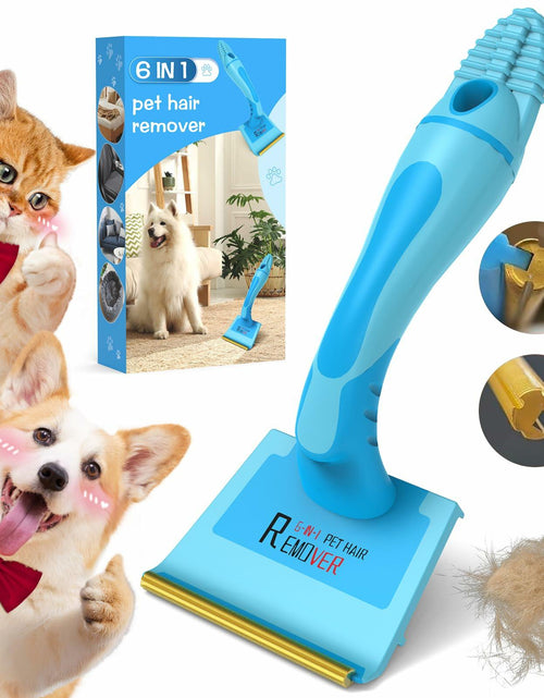Load image into Gallery viewer, LVHATN 6IN1 Pet Hair Remover Tool for Car Rug Couch Furniture 8.27in
