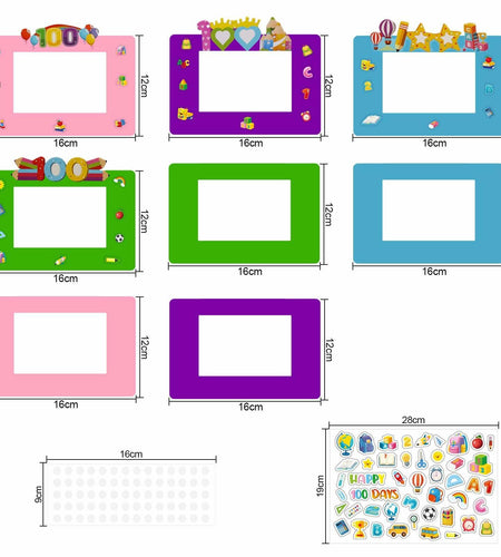 VIKILON 24 Pack Paper Picture Frames Kids Craft Kits School Classroom Fun